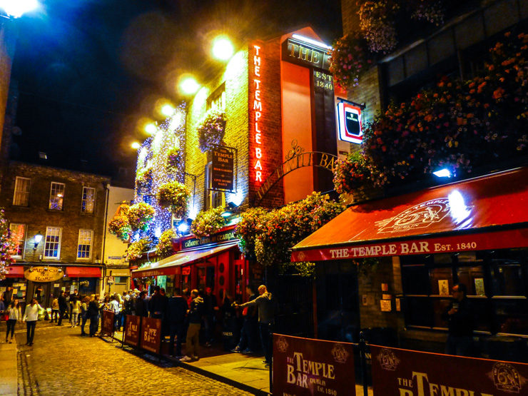 Temple Bar Neighborhood in Dublin