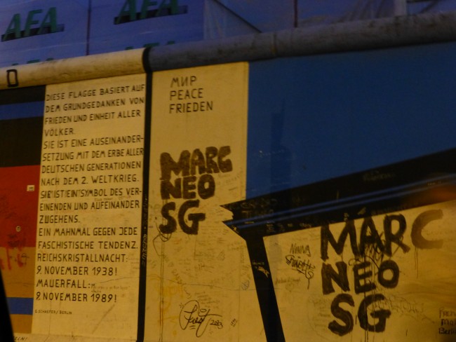 East Side Gallery Paintings on the Berlin Wall