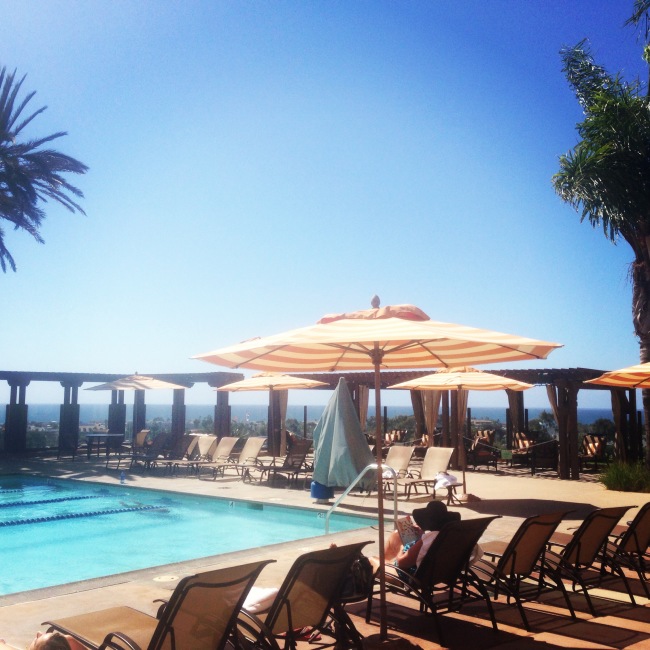 Relaxing adult only pool with ocean views.