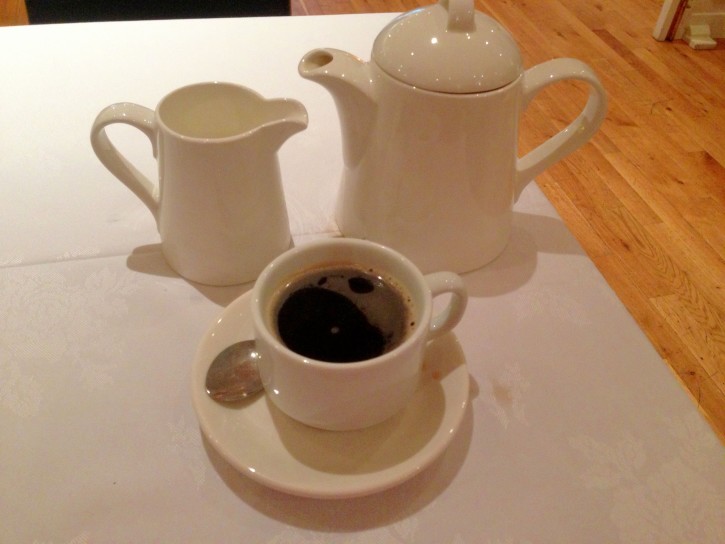 Even how the coffee was served was all quaint. 