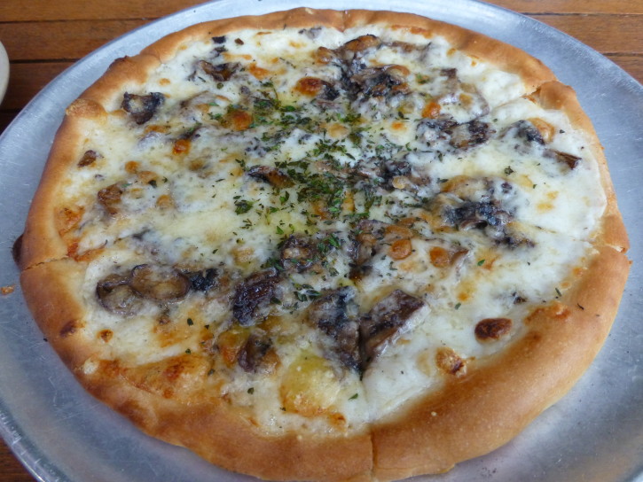 Mushroom and Truffle Oil Pizza at Monkeypod