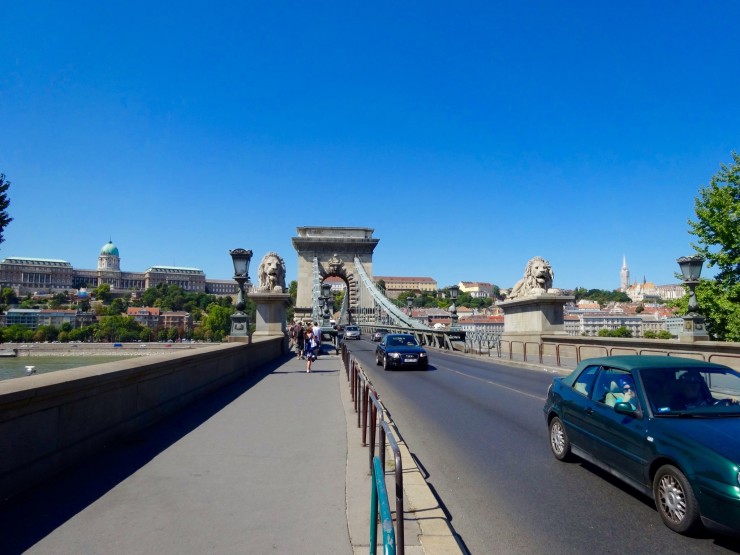 Even if you have just one day in Budapest, make time to walk along the Chain Bridge.
