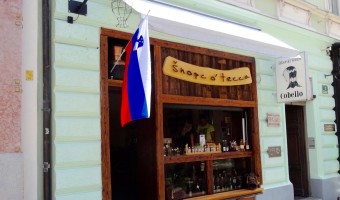 Šnopc o' tecca -- a specialty schnapps shop in Ljubljana