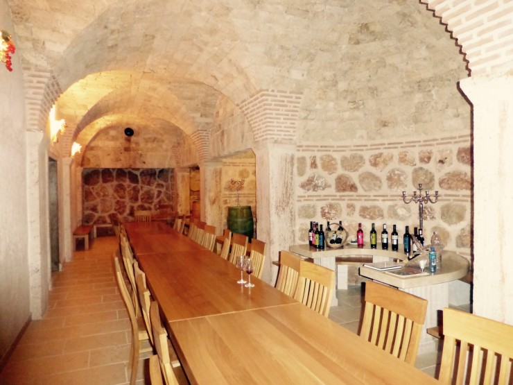 The tasting room provided the perfect ambiance for tasting some Croatian wines. 