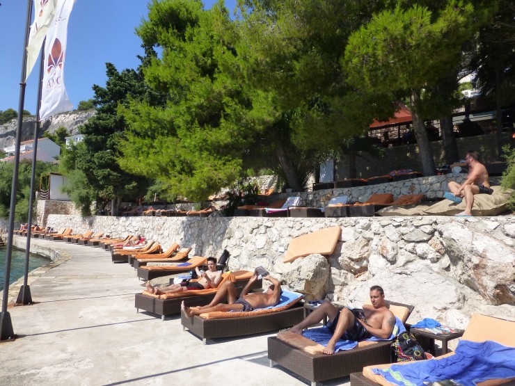 Seaside Chairs at Hotel Podstine. 