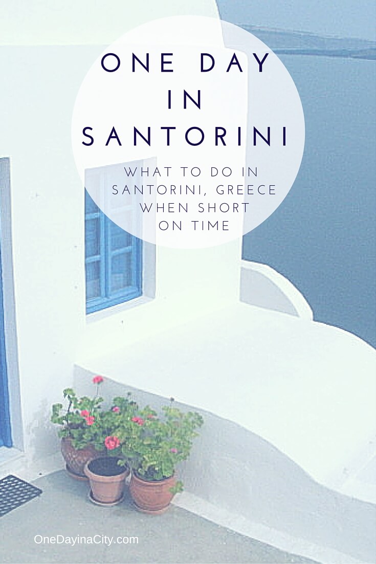 What to see and do when short on time on the gorgeous Greek island of Santorini. Great tips for cruisers or day trippers! 