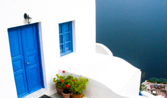 One example of the stunning architecture of Santorini.