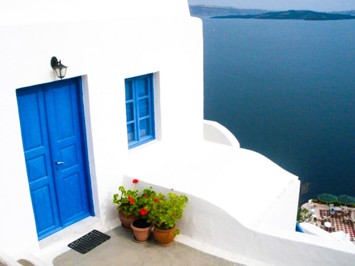 One example of the stunning architecture of Santorini.