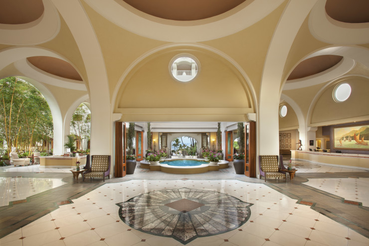 Gorgeous lobby in the Fairmont Kea Lani. 