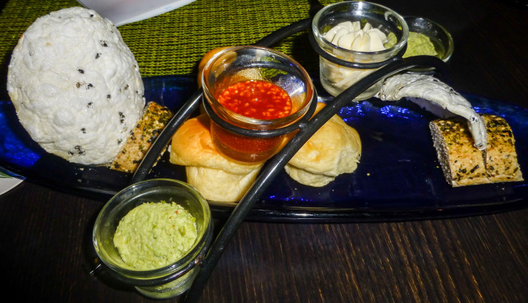 Bread and Crackers at Ko at Maui Fairmont