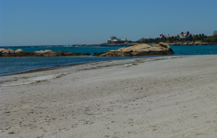 Gooseberry Beach Along Ocean Drive in Newport, Rhode Island 