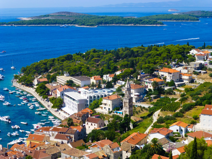 Try to take a ferry into Hvar Town if possible when visiting Hvar. 