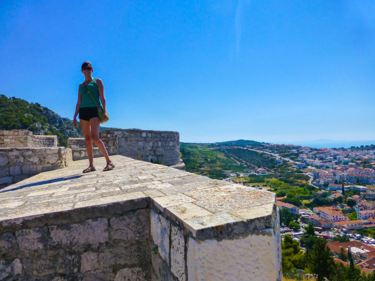 Walking around the Fortica in Hvar