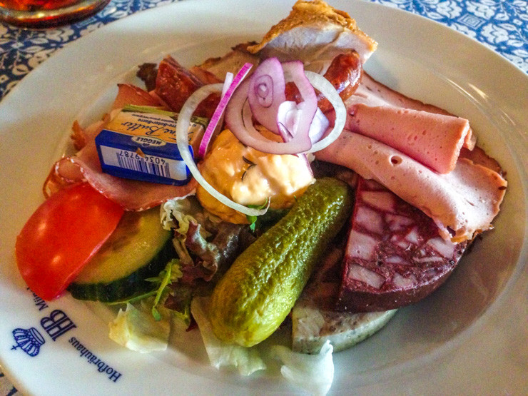 My dish, the Original Hofbräuhaus Brotzeitteller