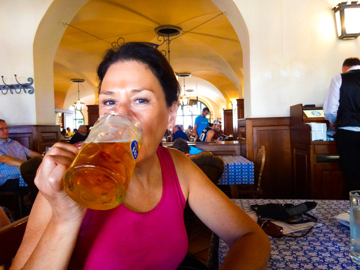 Beer at Hofbrahaus in Munich