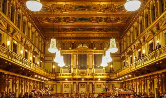 Vienna's opulent Musikverein, home of the Vienna Mozart Concert.