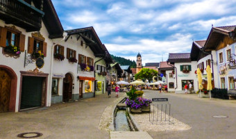 The main street of Mittenwald, Germany