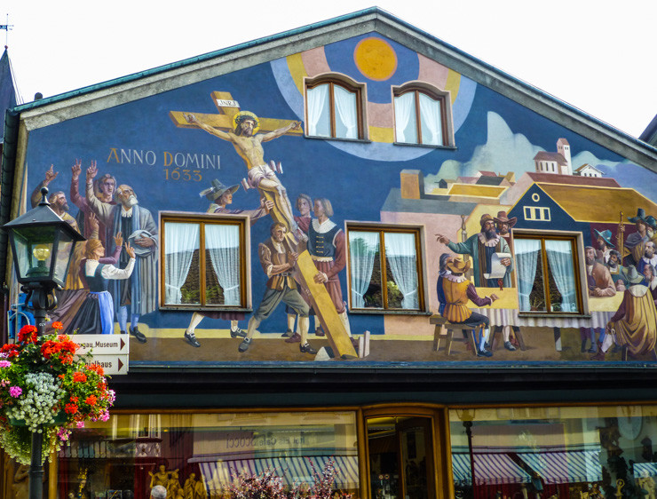 Frescoed Building in Oberammergau, Germany