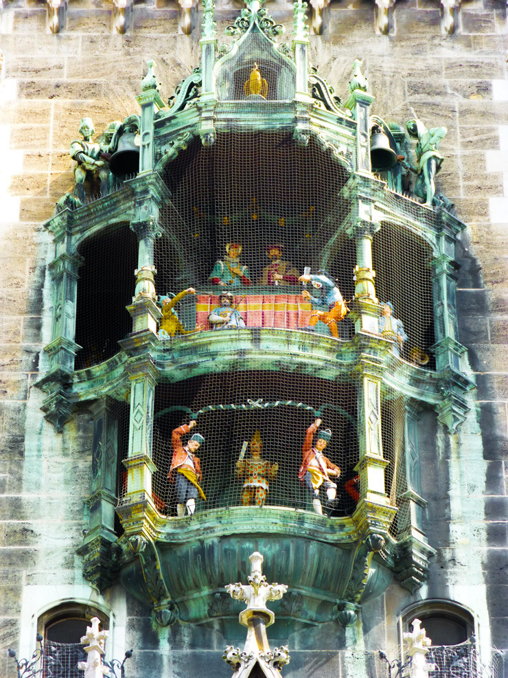 Marienplatz Munich: Home to the Glockenspiel -- you won't want to miss the performance done by this Marienplatz Square clock.