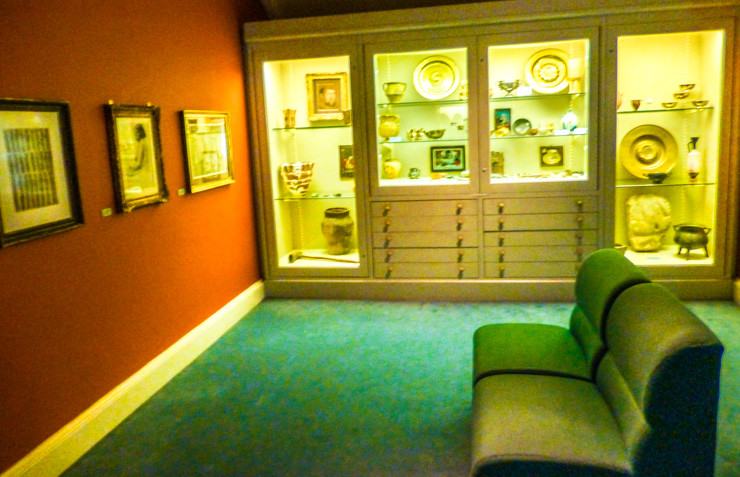 An exhibit room in Hunt Museum in Limerick, Ireland