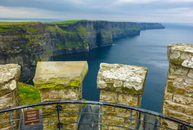 View from O'Brien's Tower at Cliffs of Moher
