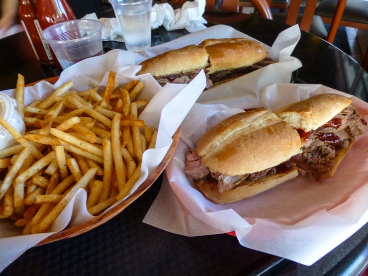 Firestone: Home to what very well may be the best tri-tip sandwich IN THE WORLD, located in San Luis Obispo. The fries are also pretty awesome. 