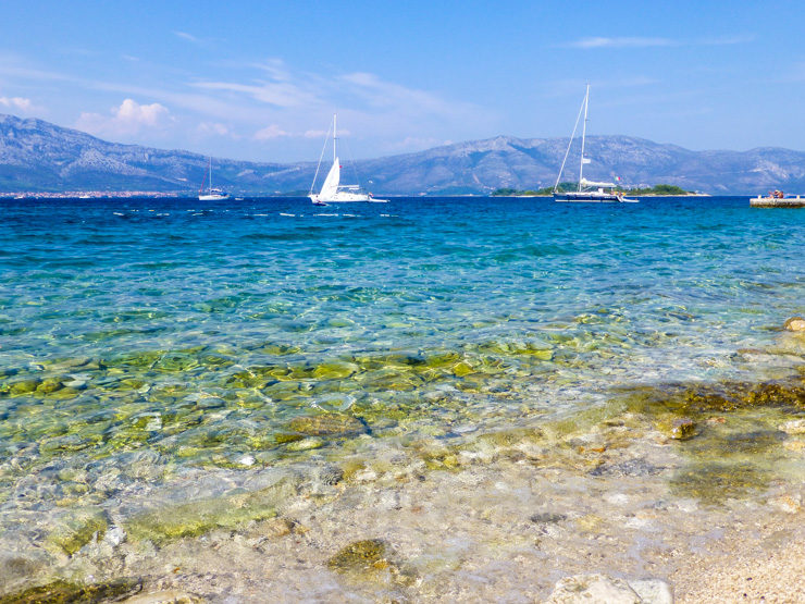 I should have spent a little more time lounging by places like this. (Photo of Korcula, Croatia)