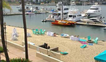 Boats, boat, and more boats in Shelter Island's harbor in San Diego.