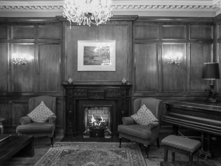 The reading lounge in Muckross Park Hotel and Spa. 
