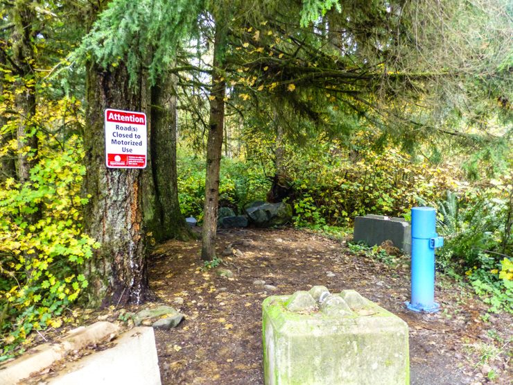 Cherry Creek Falls Trail Entrance