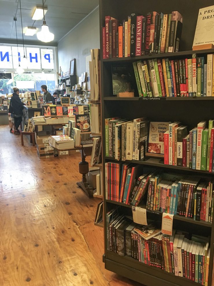 Inside of Phinney Books in Seattle.