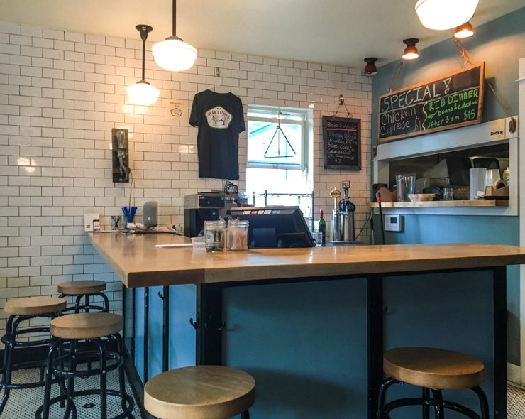 Martino's in the Phinney neighborhood of Seattle; the sandwich shop's ordering counter. 