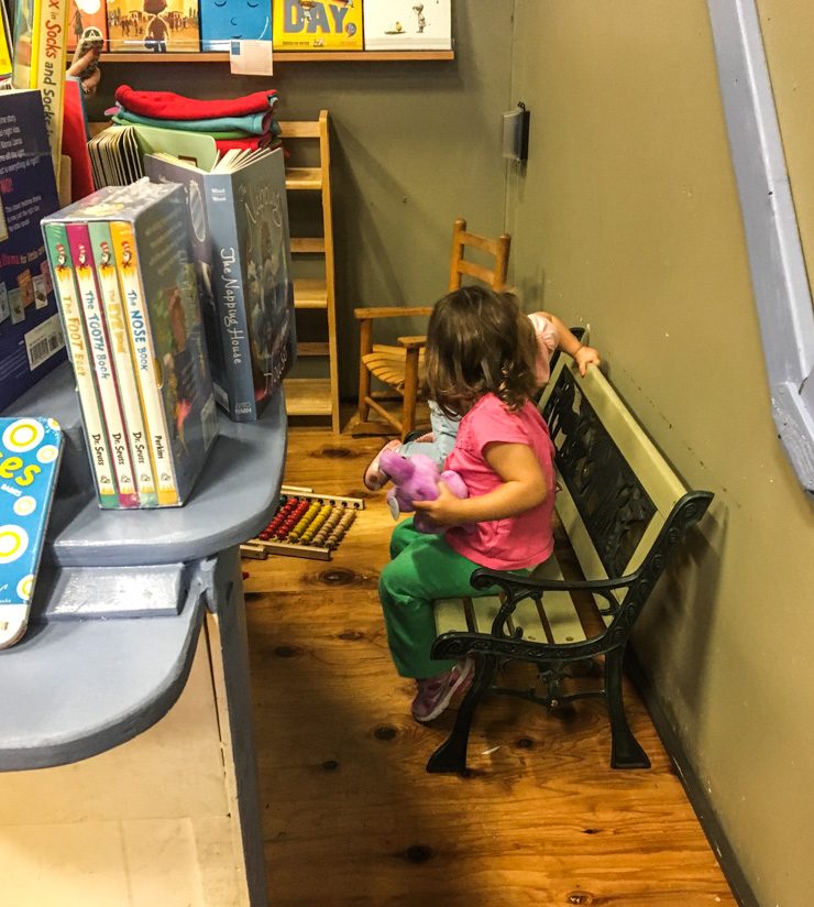 Kid play area in Phinney Bookstore in Seattle. 