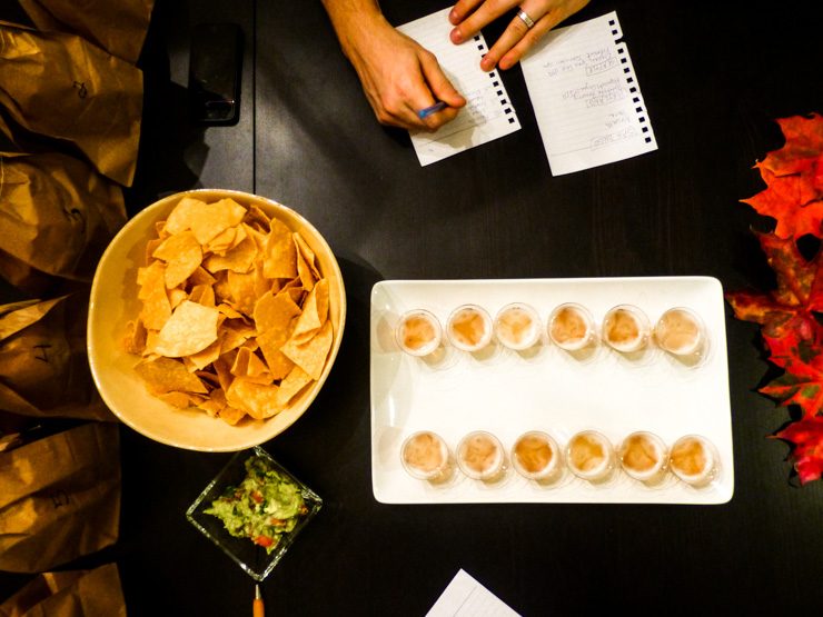 at home date night blind beer tasting one day in a city