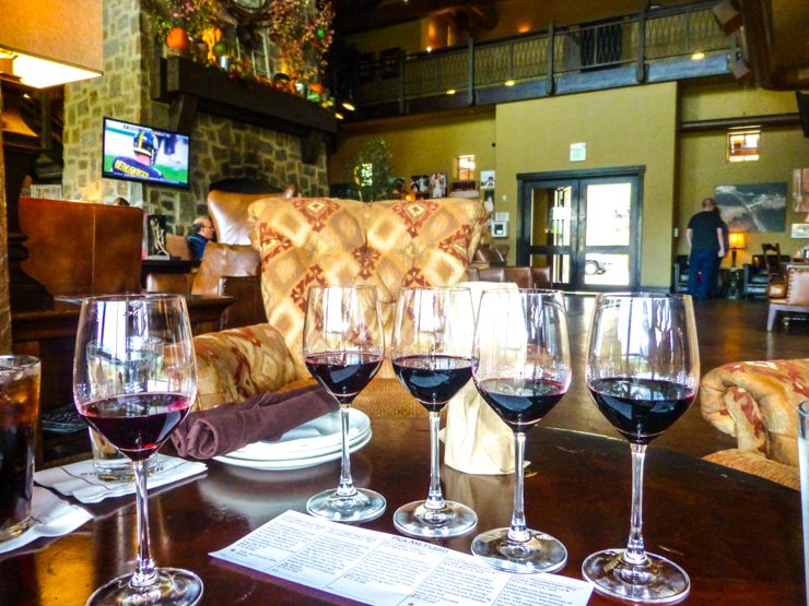 Wine Tasting at Swiftwater Cellars at Suncadia in Cle Elum, Washington.