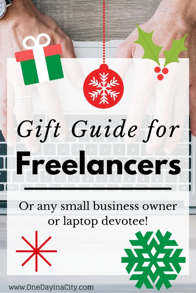 Gift Ideas that will help them be productive and comfortable while working! This gift guide is also great for any small business owner or laptop devotee. 