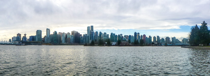 A winter weekend in Vancouver, British Columbia during Christmastime.