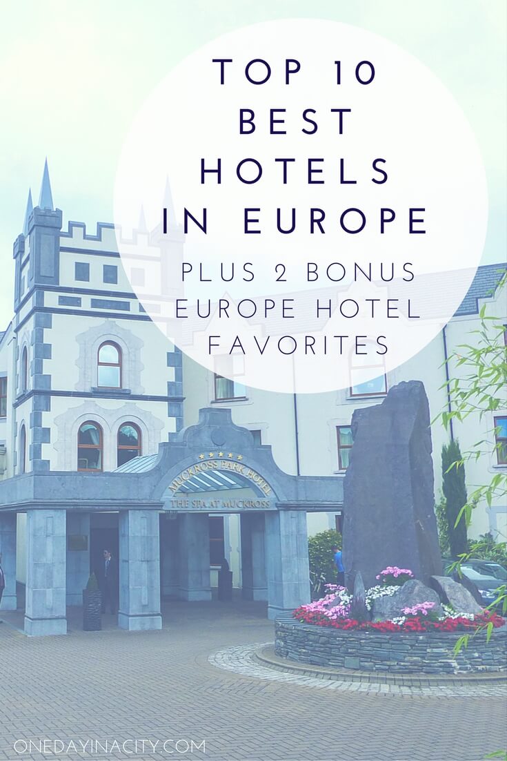 Best Hotels in Europe -- I've been all over Europe and stayed in a variety of European hotels. Here are my top 10 favorite hotels in Europe.