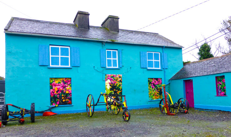 Colorful building on Valentia Island along the Ring of Kerry in Ireland
