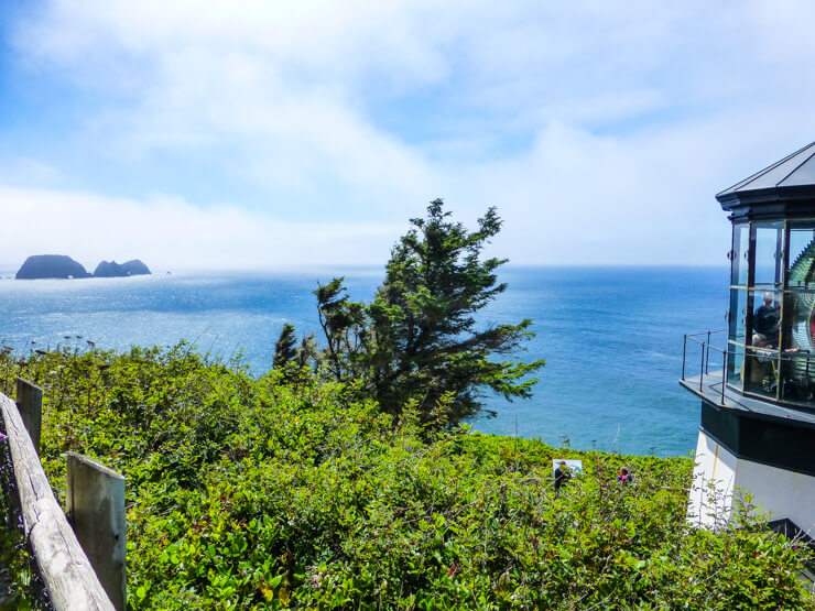 Beautiful ocean views from Cape Meares Lighthouse. 