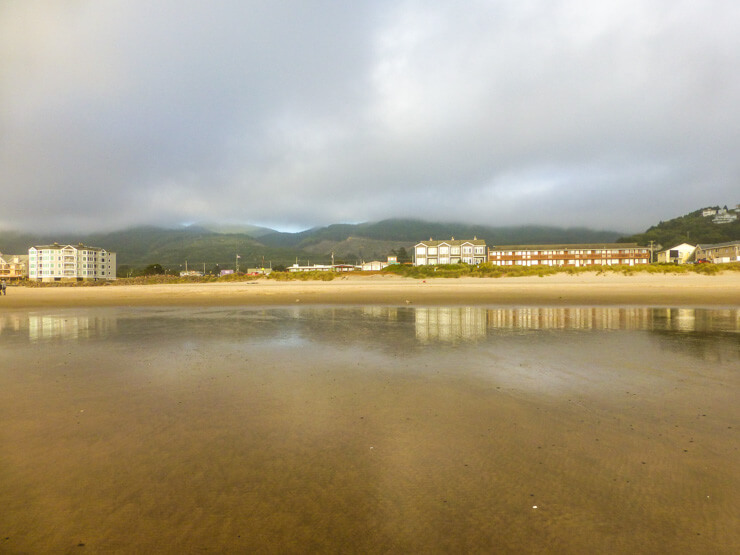 Some hotels along the Rockaway Beach coastline. 
