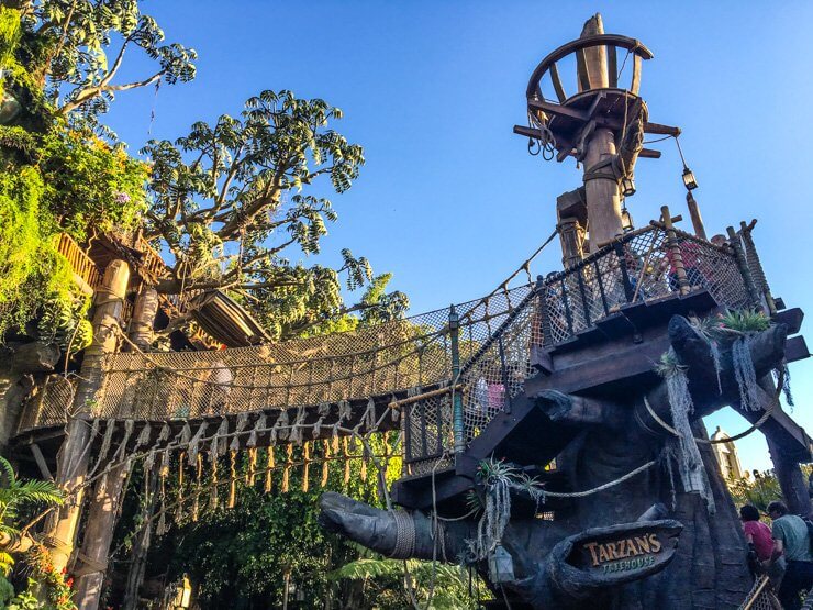 Tarzan's Treehouse at Disneyland in California.