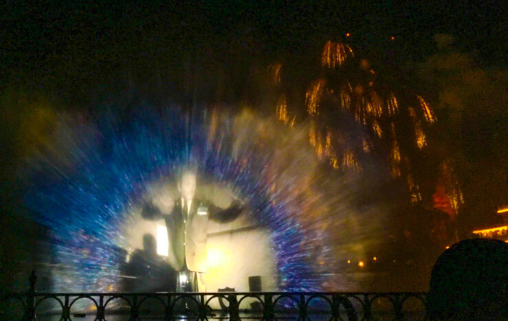 World of Color Firework Show in Disneyland