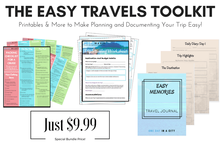 Easy Travels Toolkit: Packing Printables, Trip Planning Workbook, and Digital Travel Journal