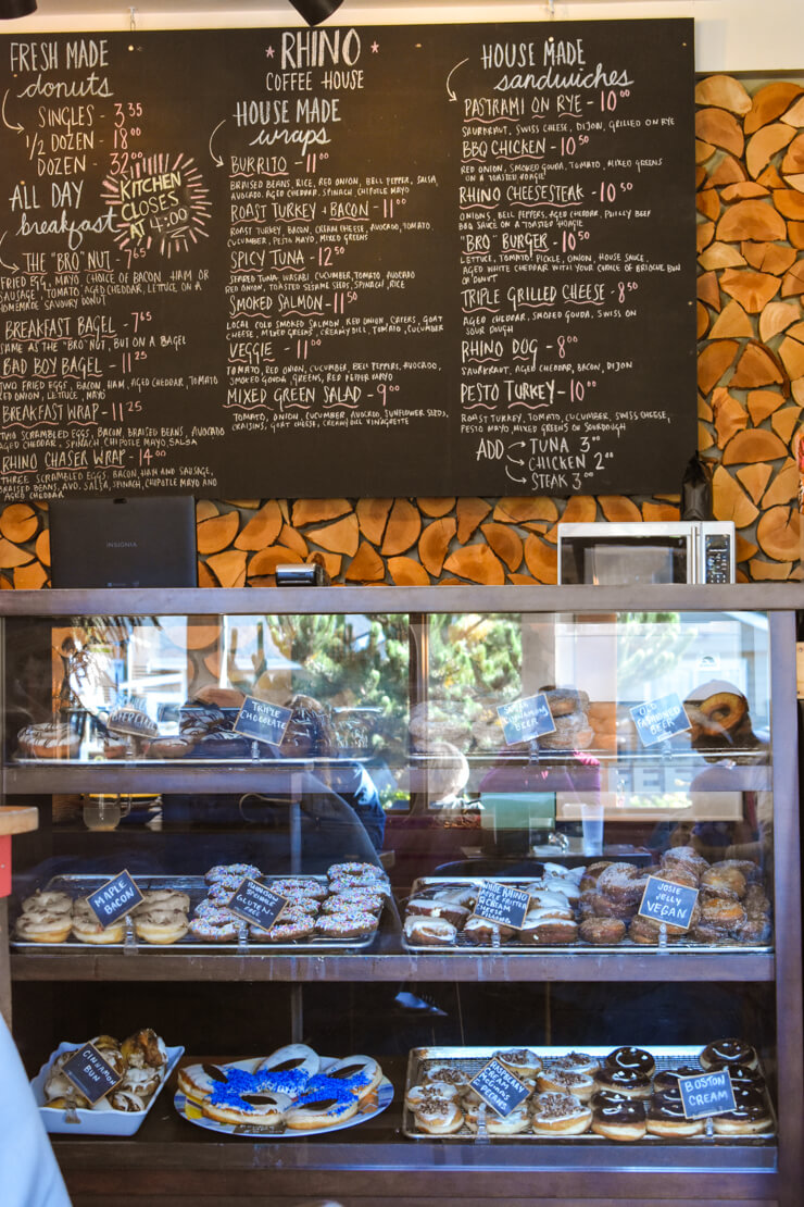 Donuts at Rhino Coffee in Tofino, British Columbia