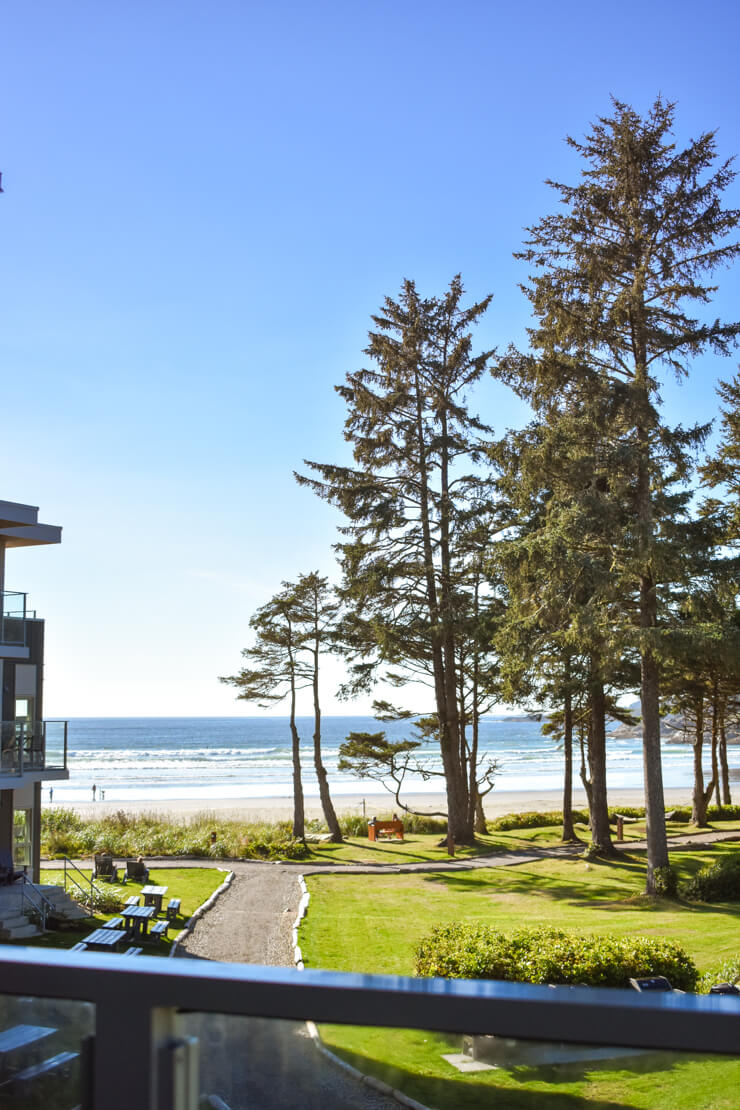 Pacific Sands Beach Resort; photo taken from my room's balcony. 