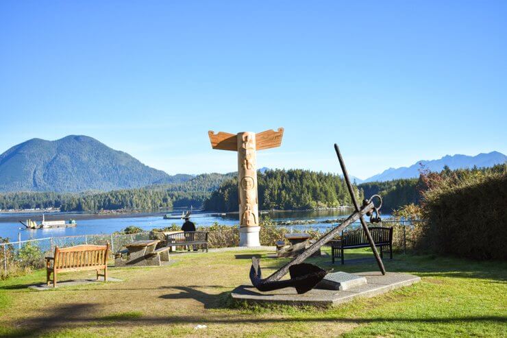 Totem poles in Tofino