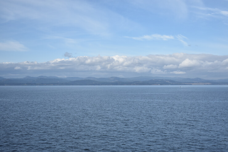 Port Angeles seen from the ferry to Victoria, Vancouver Island