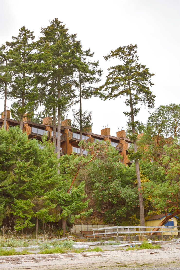 Oceanview condos at Tigh-na-mara on Vancouver Island