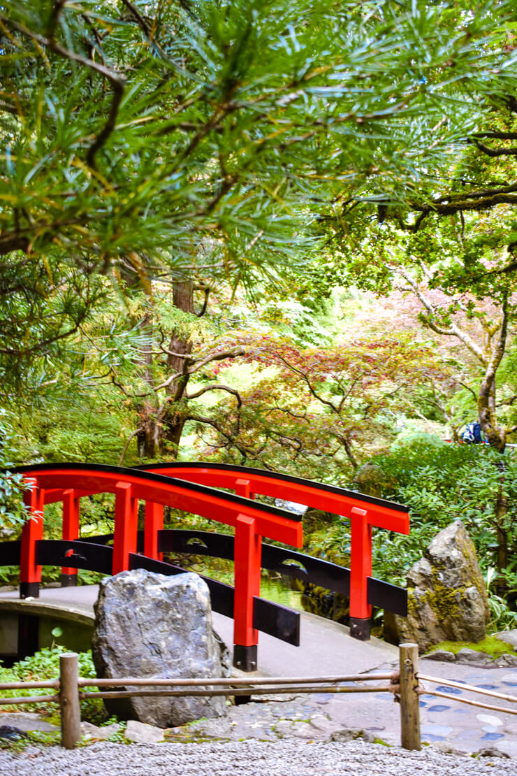 Japanese Garden in Butchart Gardens on Vancouver Island